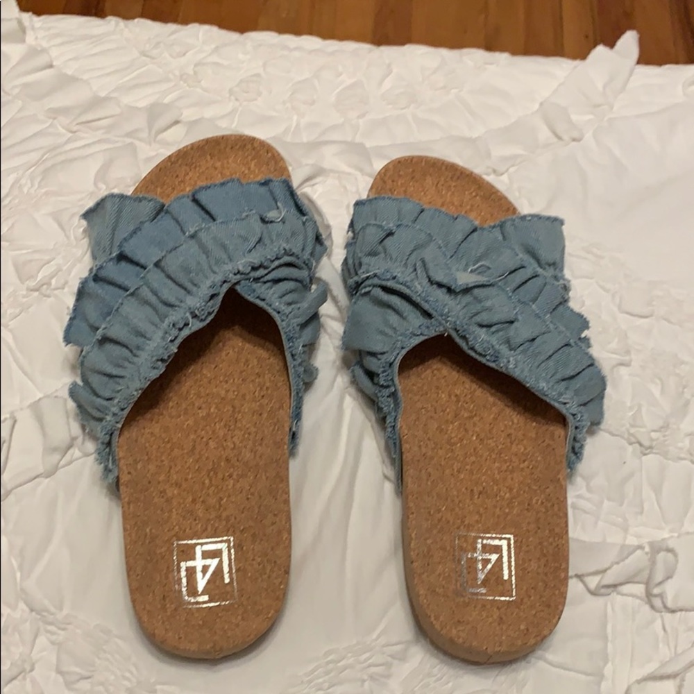 Cute denim slides